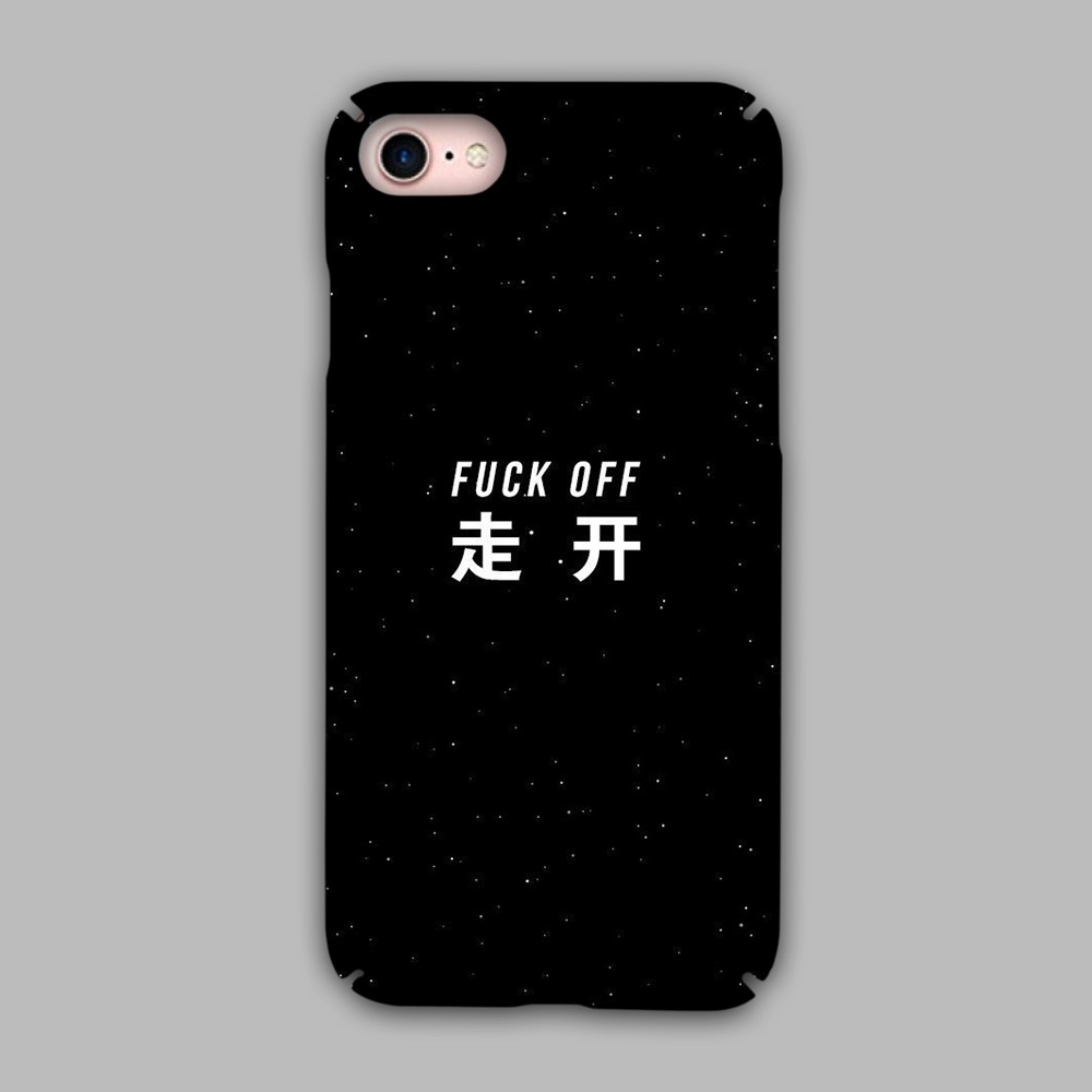 Fuck off Hard Phone Case For Iphone 5 SE 6 s 7 8 plus X XS XR 11 12 13 PRO MAX MINI