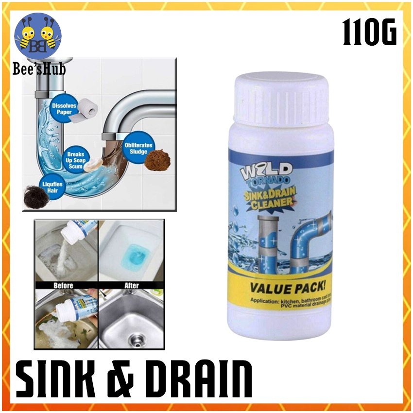 Sink and Drain Cleaner Best Drain And Toilet Cleaner Fast-Acting ...