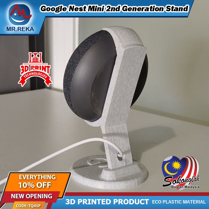 Google Nest Mini 2nd Generation Stand Improved Stability with Logo ...