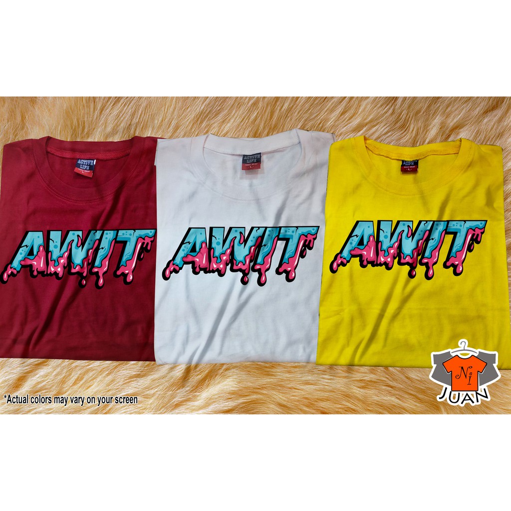 AWIT Millennial Shirt Collection Costumized | Shopee Philippines