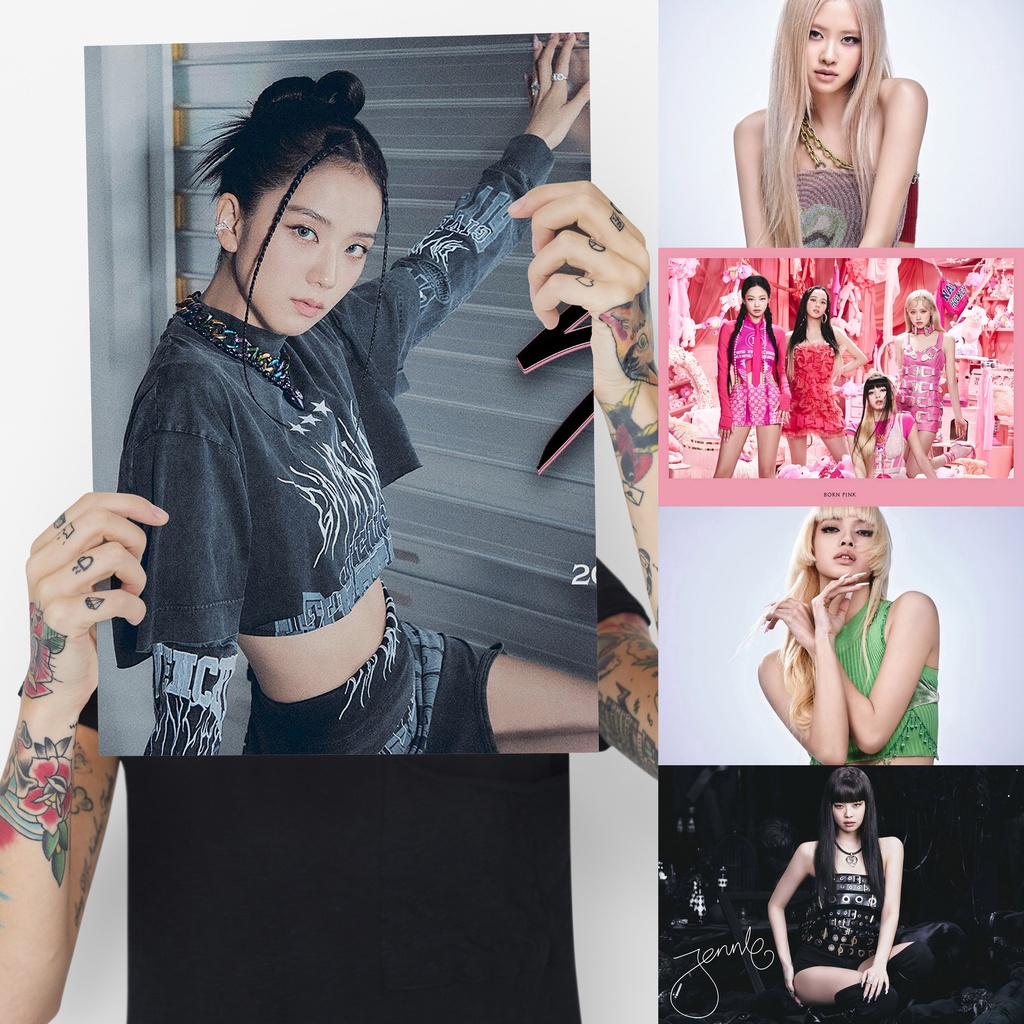 BLACKPINK Born Pink A3 A4 Glossy Coated High Quality Posters Shutdown ...