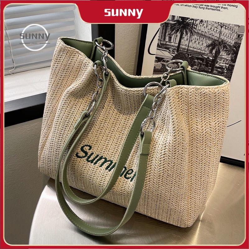 Summer Straw Large-capacity Bag Niche Design Woven Bag Western Style 