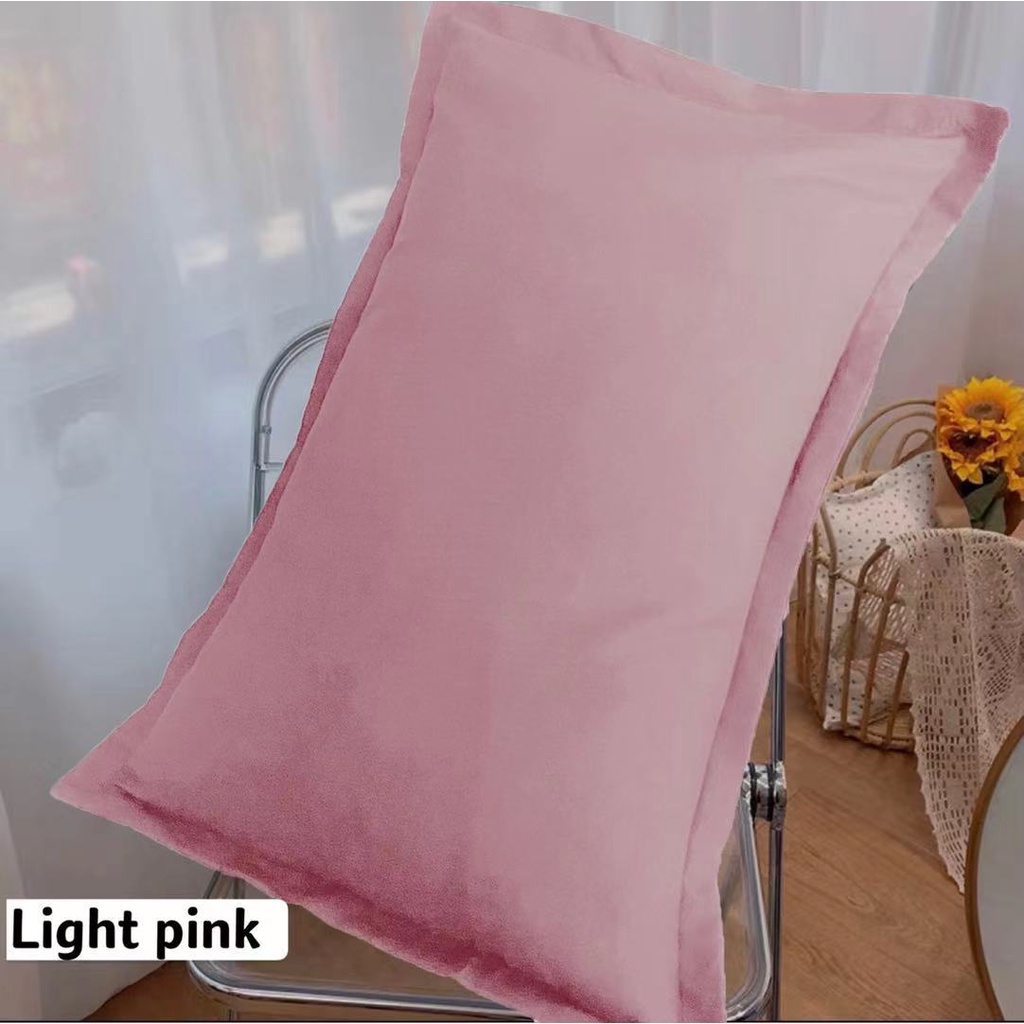 Plain cotton pillow cases / pillow case 1pc ( Size 18inch × 28inch