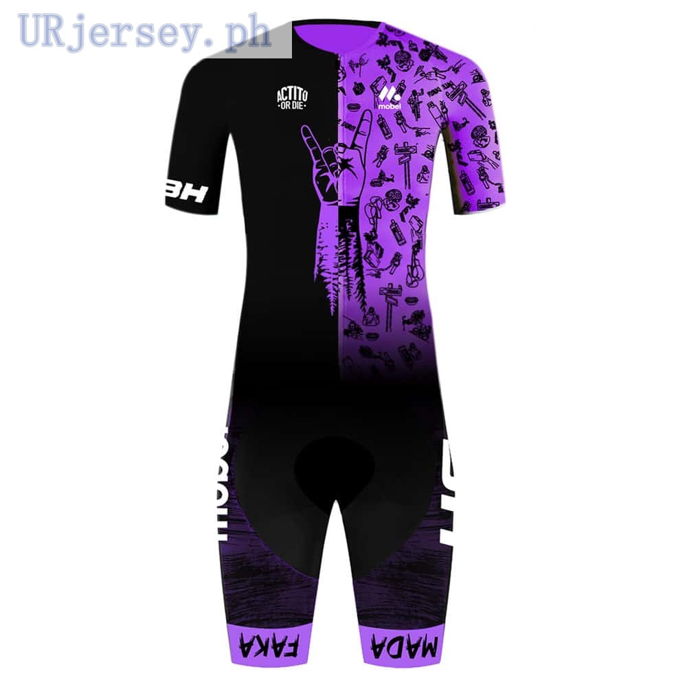 Powerband Trisuit Men's Triathlon Skinsuit CCN Cycling Jersey Jumpsuit