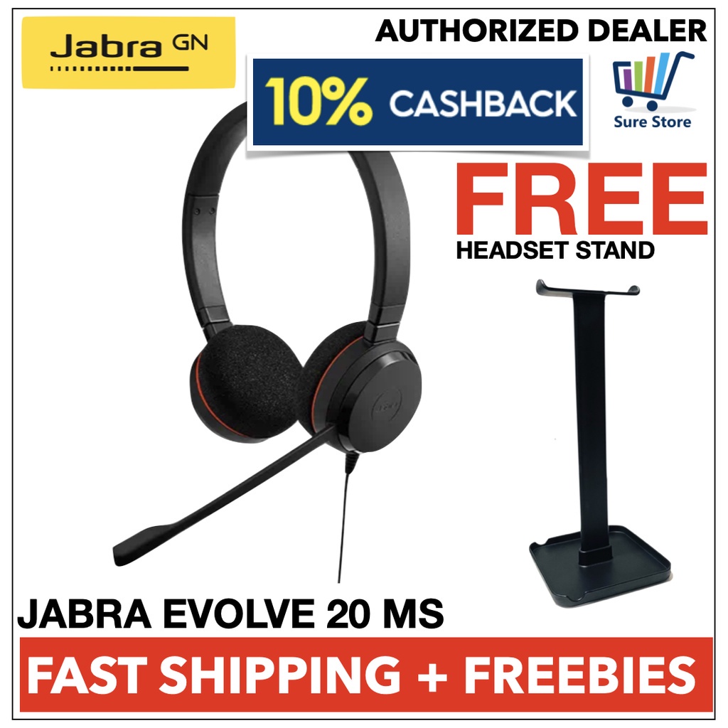 Jabra Evolve 20 MS USB Headset FREE SHIPPING Shopee Philippines