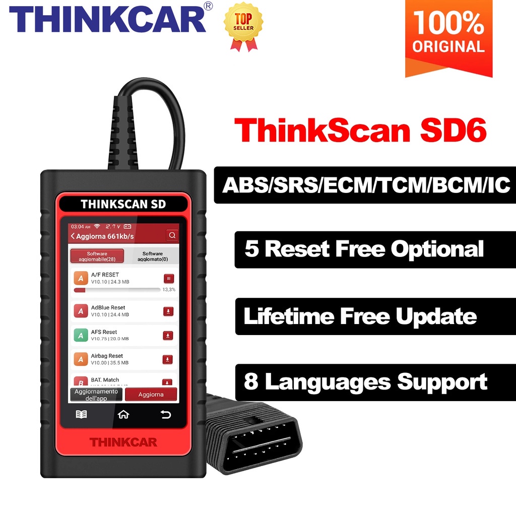 THINKCAR Thinkscan SD6 BY DIY Car Diagnostic Product OBD&EOBD Whole Car