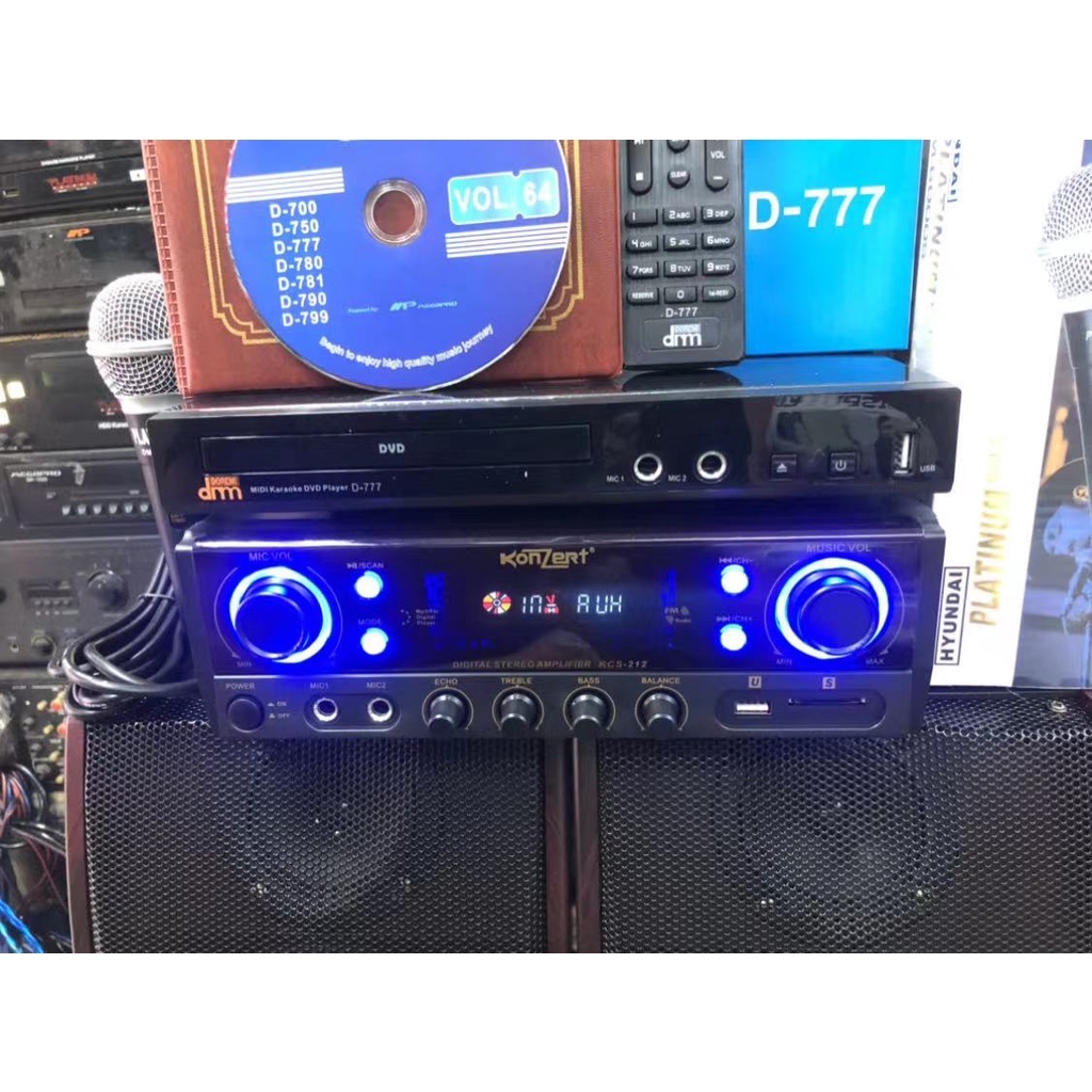 Videoke Set Megapro D-777 Midi Player w/ Konzert KCS-212 Speaker ...