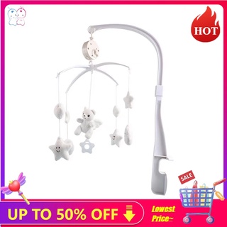 Generic Baby Musical Bed Bell Mobile Wind Chime Rattle Toy White