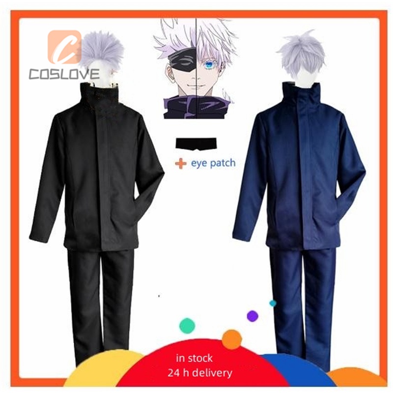 Anime Jujutsu Kaisen Cosplay Costume Gojo Satoru Wig For Adult Men 