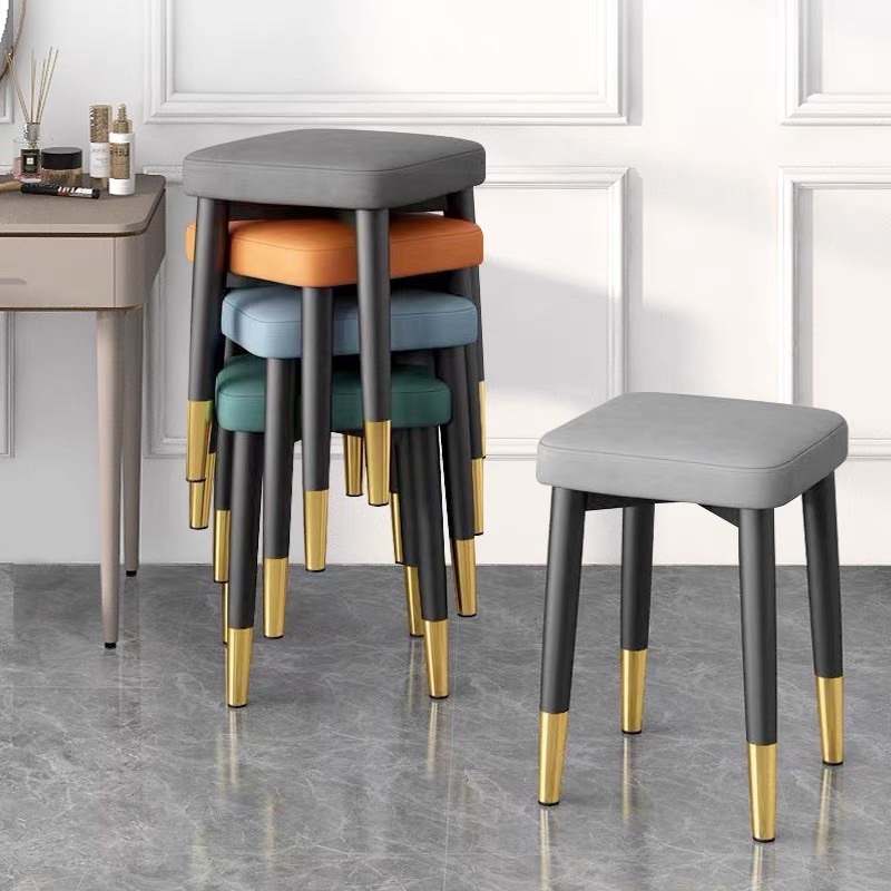 Stackable Household Light Luxury Small vanity stool Nordic Modern