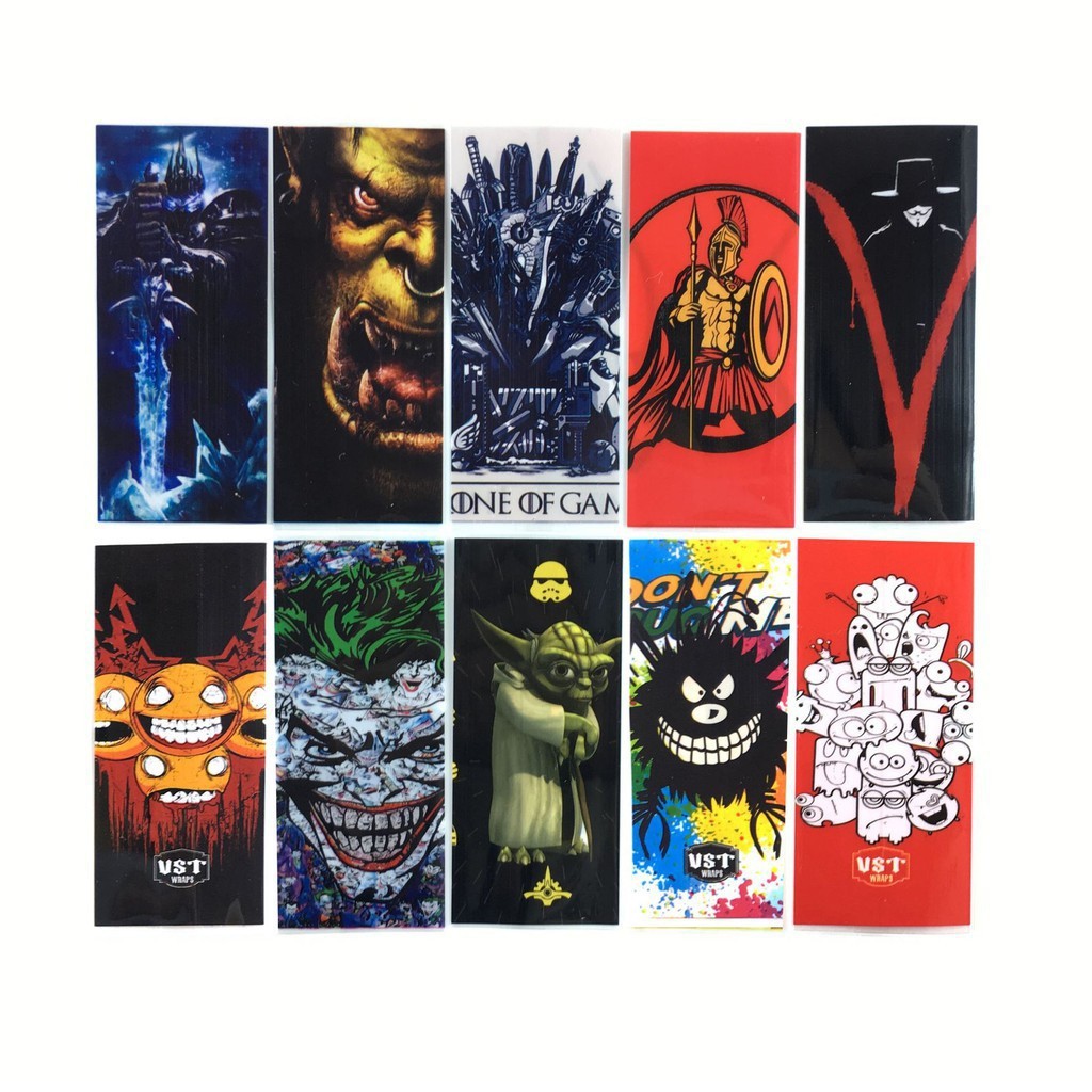 18650 Fashion Battery Wraps Skin Sticker Heat Shrinkable | Shopee ...