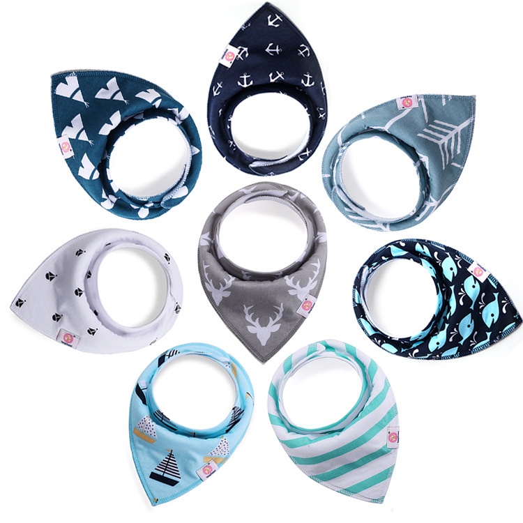 Baby Bib Soft Cotton Baby Drool Bibs Cute Triangle Scarf Comfortable