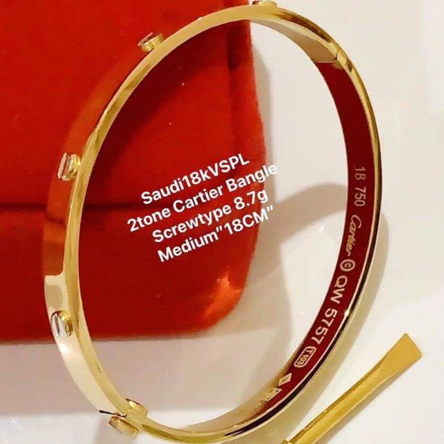 Cartier bangle outlet 18k gold