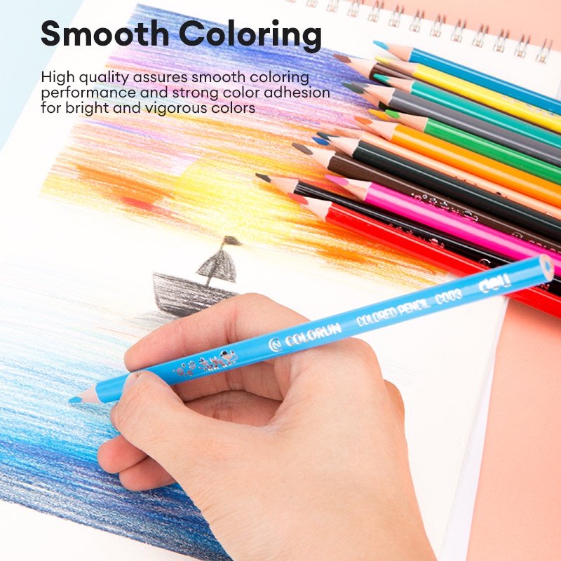 Deli Colored Pencil 36/24/12 colors Drawing Painting Color Pencil ...
