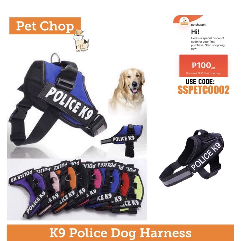 Police harness for top dogs