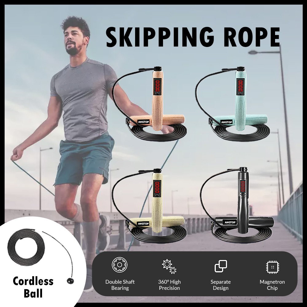 Digital Jump Rope Counting Calorie Fitness Sport Weight-bearing ...