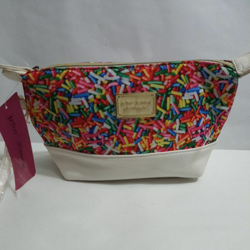 Betsey johnson cosmetic bag hot sale