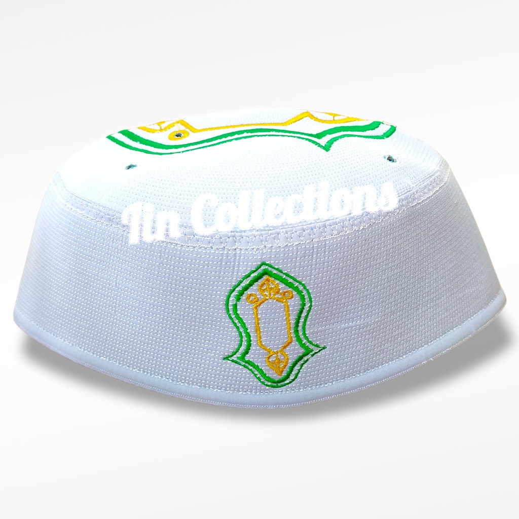 HITAM PUTIH Special Malaysian Skullcap in Black and White with Darkah ...