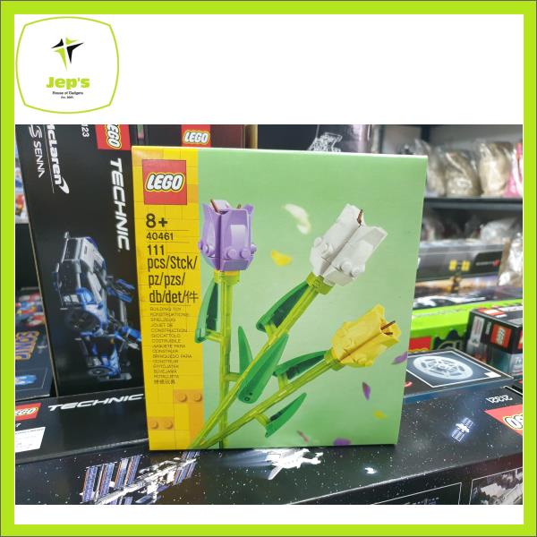  LEGO Tulips 40461 - 111 pcs, Green,violet,white,yellow : Toys &  Games