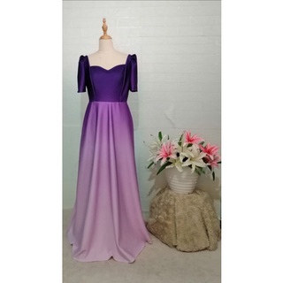 Purple filipiniana sale gown