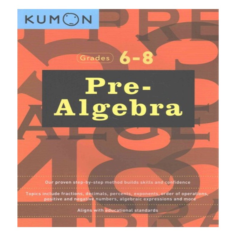 KUMON PRE-ALGEBRA GRADE 6-8 | Shopee Philippines