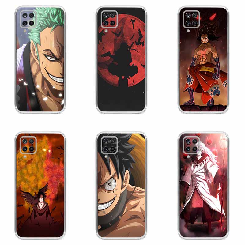 Samsung Galaxy A22 A12 A42 M12 F12 5G Case Anime Naruto One Piece