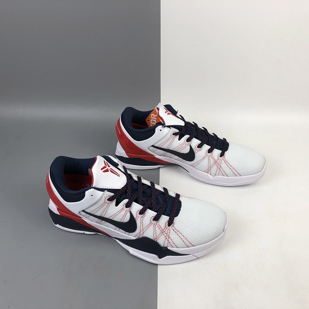 Nike Kobe 7 'USA Olympic' White/Obsidian-University Red | Shopee