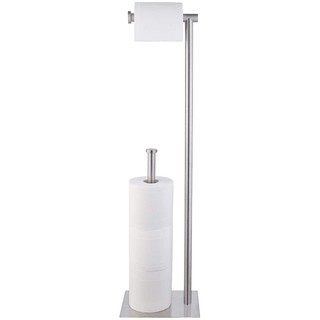 Kes Free Standing Bathroom Toilet Paper Holder Stand with Reserve Toilet Paper Storage SUS304 Stainless Steel Rustproof Brushed Brass, Bph286s1b-bz