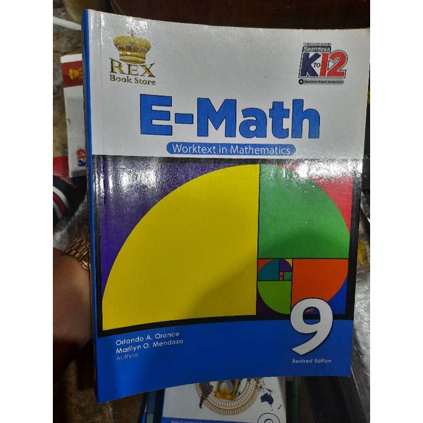 Emath Grade 9 Worktext in Mathematics Rex 2019 by Oronce | Shopee ...