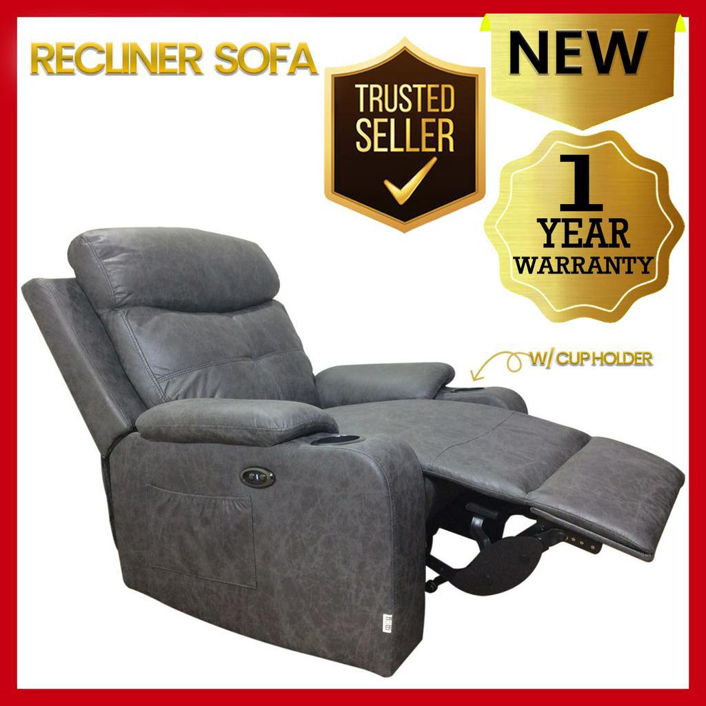 Cinema 1Seater Power Recliner (Gray) Shopee Philippines