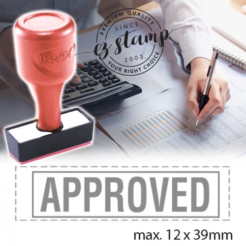 Made RED Rubber Stamp - Approved Stamp (DX1) | Shopee Philippines