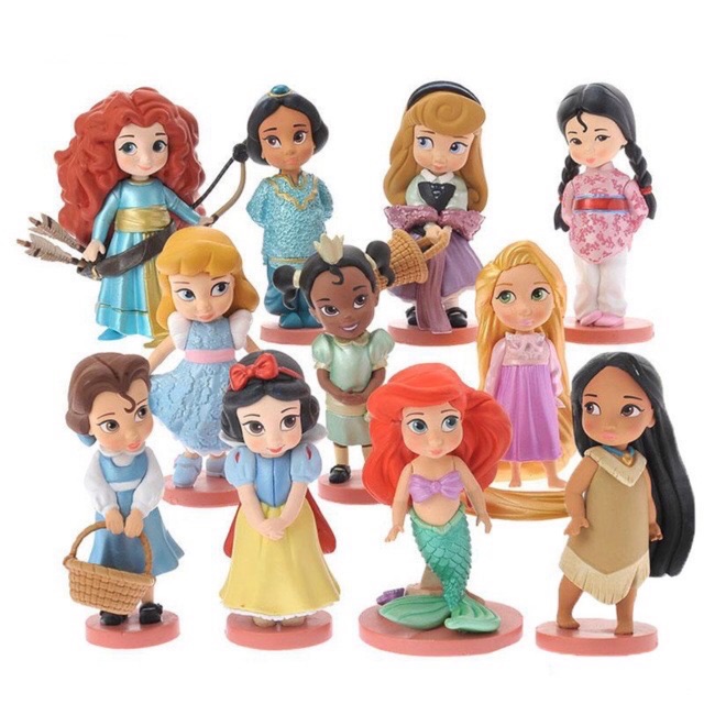 Disney Princess Mulan Snow White Cinderella Ariel Rapunzel Set Of 11 ...