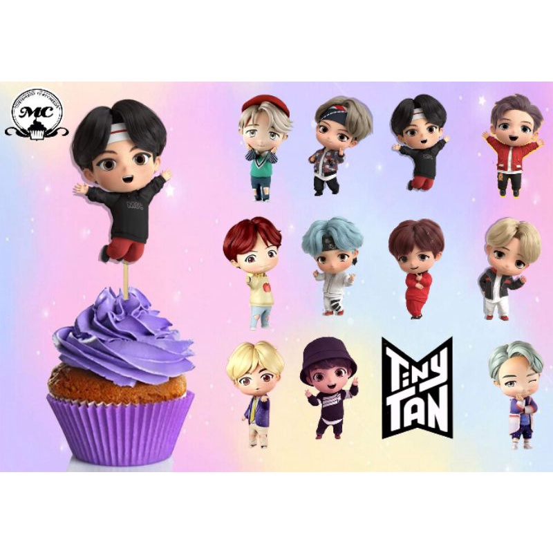 Tiny Tan Cupcake Topper 12pcs per pack | Shopee Philippines
