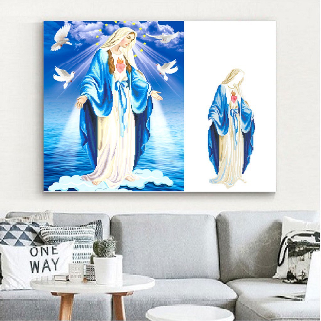 DIAMOND PAINTING OF THE MOTHER MARIA BAN UNATTACHED PAINTING Size ...
