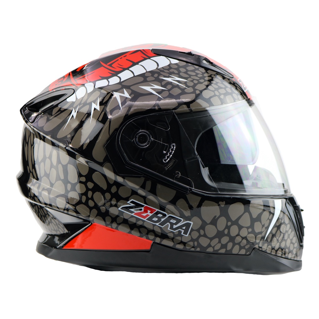 Zebra dual cheap visor helmet