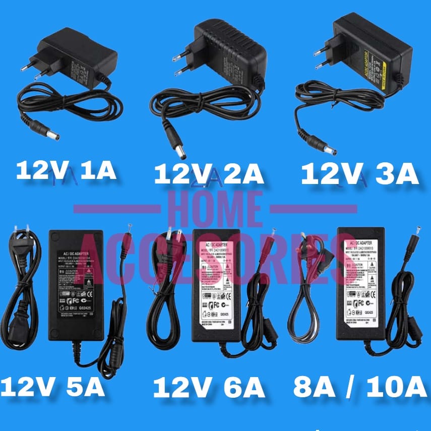 Ac Adapter Charger 12V 10A 12V 8A 12V 6A 12V 5A 12V 3A 12V 2A 12V 1A ...