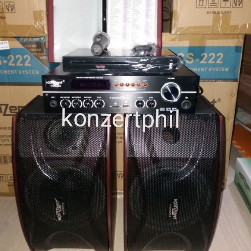 konzert videooke set kcs-222 + platinum ks5 videoke set | Shopee ...