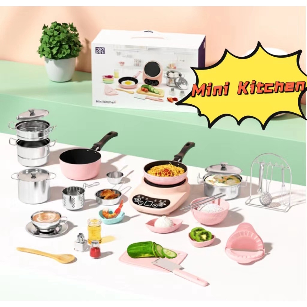 Real Kids Cooking Set 18 Piece Mini Kitchen Toys Kids Real Can Cook