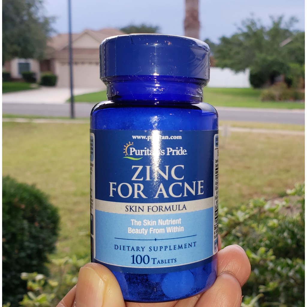 Zinc for Acne 100 tablets EXPIRY Feb. 2025 w/ Vitamins A C E B6