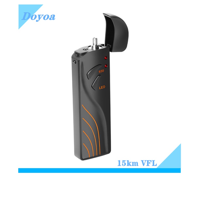 15KM Red Laser Pen Visual Fault Locator FTTH Fiber Optic Test VFL USB ...