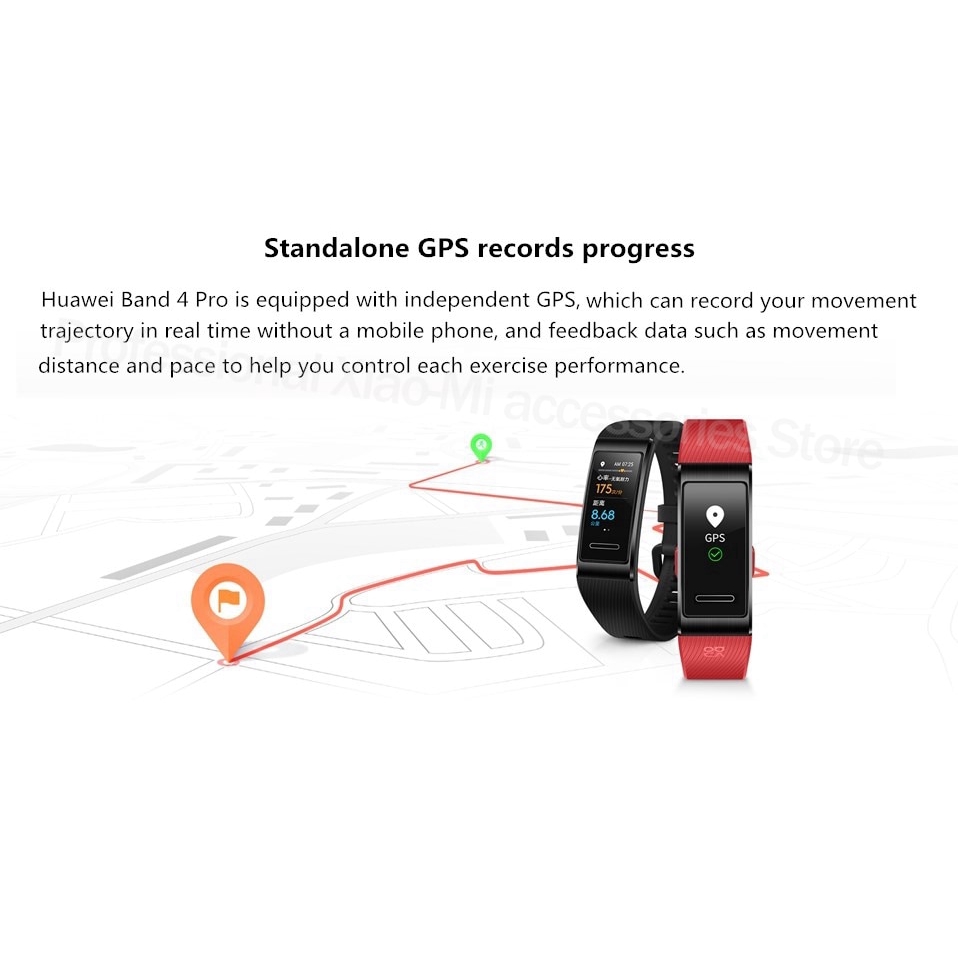 Original Huawei Band 4 Pro GPS Smart Band 0.95 Colorful SpO2 Blood Oxygen Proactive Health Monitoring Sport Bracelet Shopee Philippines