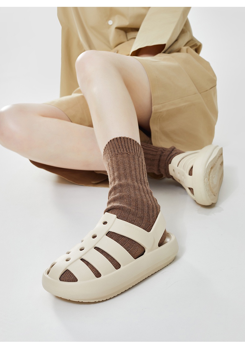 Utune Roman Sandals For Women Outdoor Beach Shoes Thick Cushion Non-Slip  Platform