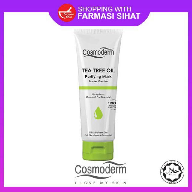 COSMODERM Tea Tree Oil Purifying Mask (100 ml) | Shopee Philippines