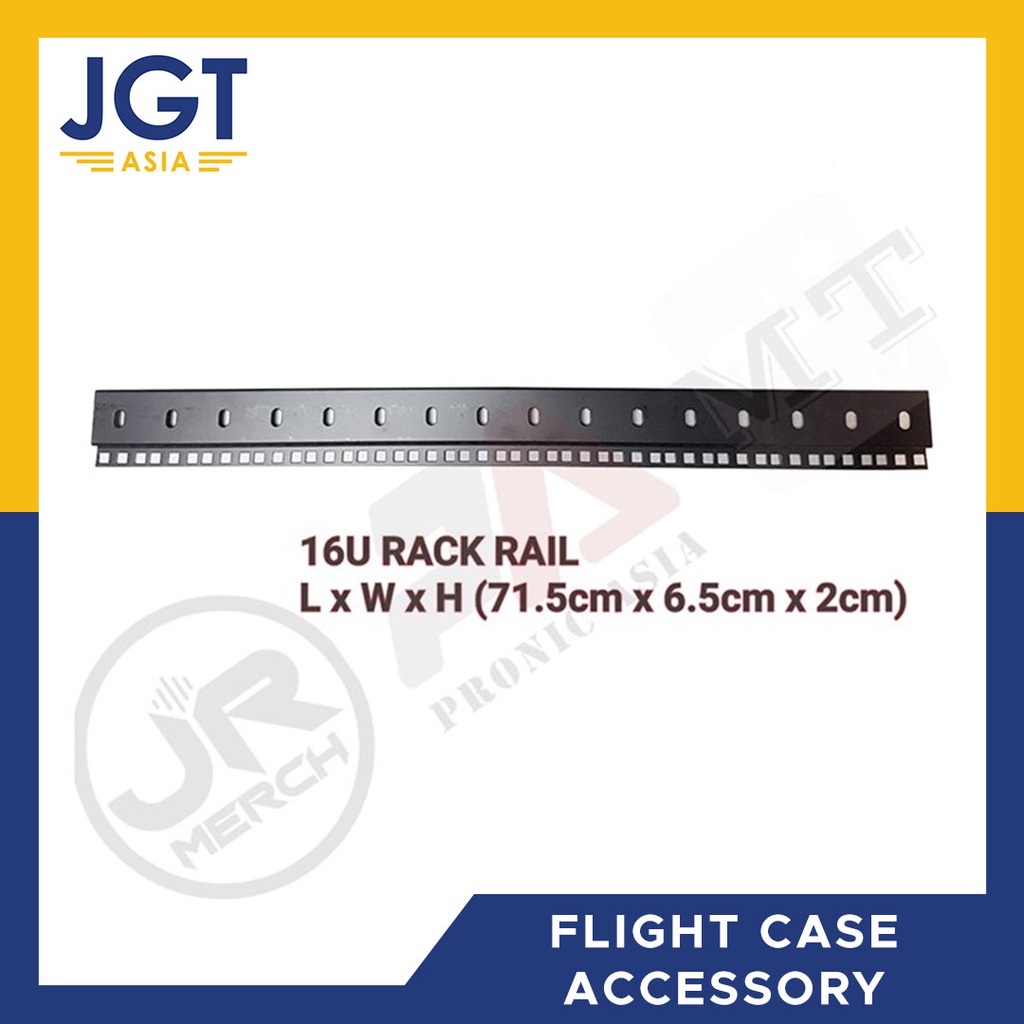 (RR16U) 16U Rail Rack Heavy Duty Flight / Tour Case Accessories - Sold ...