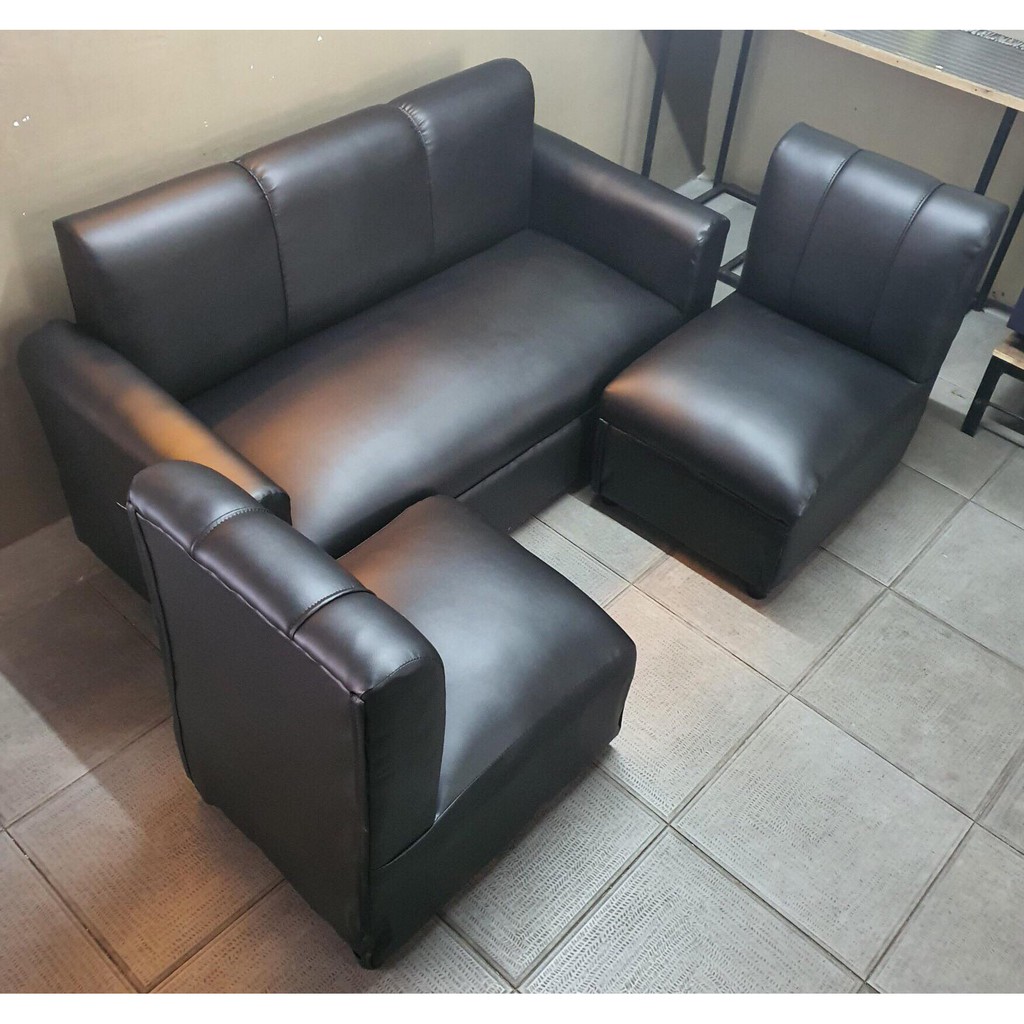 Sofa Set Black Leather Shopee Philippines   217fb176cc18dcc6a1a3a4bac64d9b43