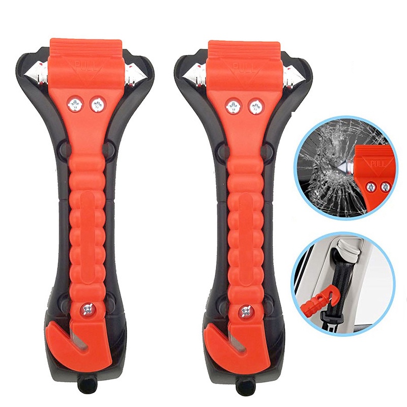 Car Emergency Safety Hammer Life Saving Escape Emergency Hammer Seat Belt Cutter Window Glass 1747