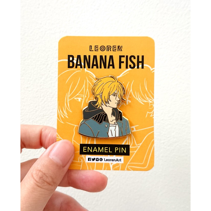 Banana Fish - Hard Enamel Pin - Ash Lynx x Eiji Okumura | Shopee ...