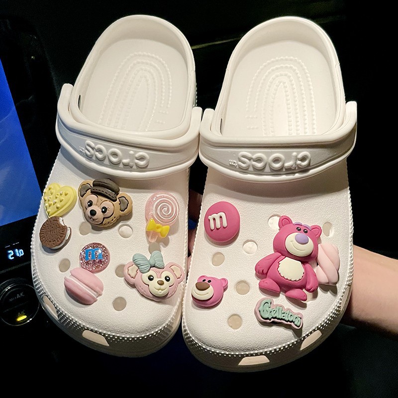 Strawberry Bear Jibbitz For Crocs Charm Shoes Accessories Lalagyan Ng Sapatos Slippers