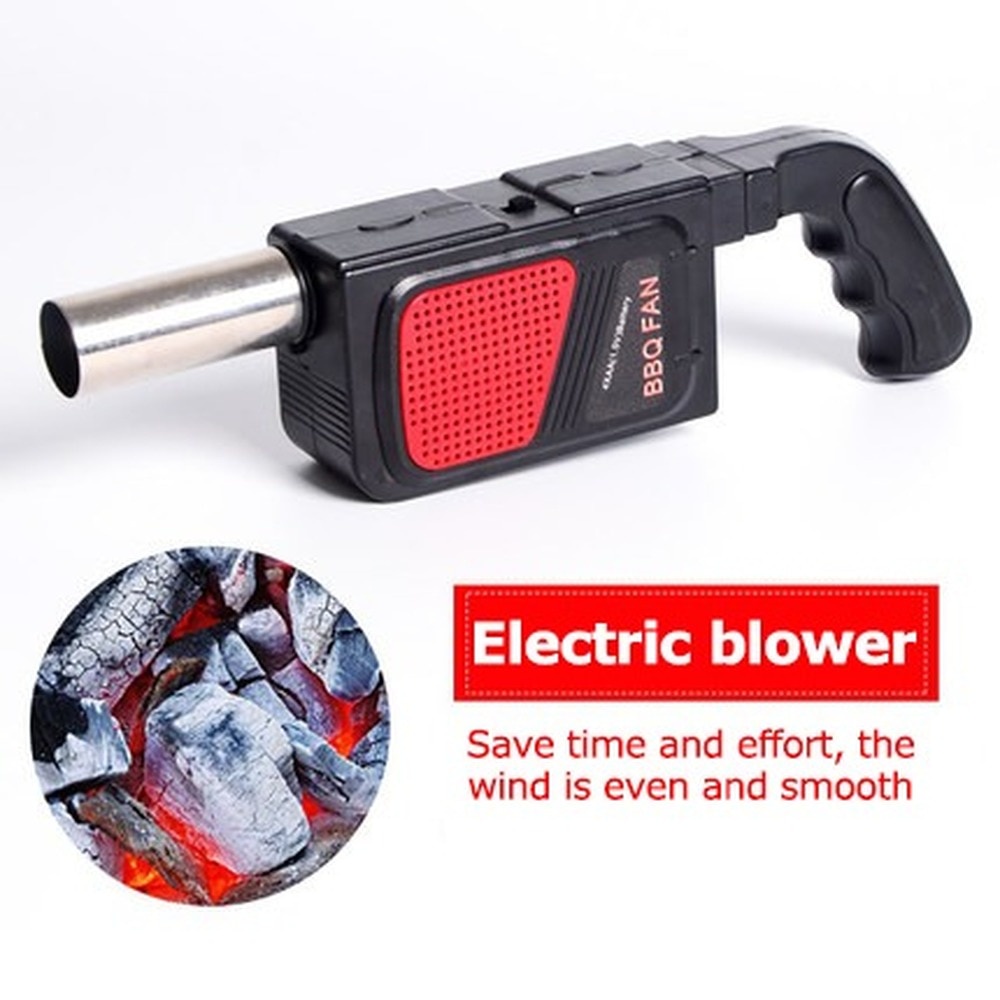 Bbq Blower Fan Zerodis Portable BBQ Fan Air Blower Handheld Battery Powered Barbecue Fan Air Blower Outdoor Camping Picnic Grill Cooking Tool Pocket Bellows
