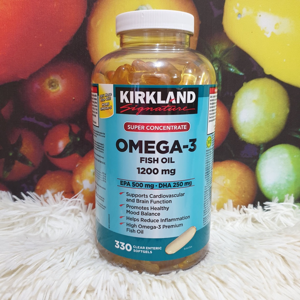 Kirkland Signature Super Concentrate Omega3 Fish Oil 1200mg 330